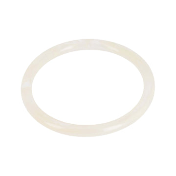 Bracciale rigido ZAG Bijoux donna in acetato colore bianco diametro 6,3 cm