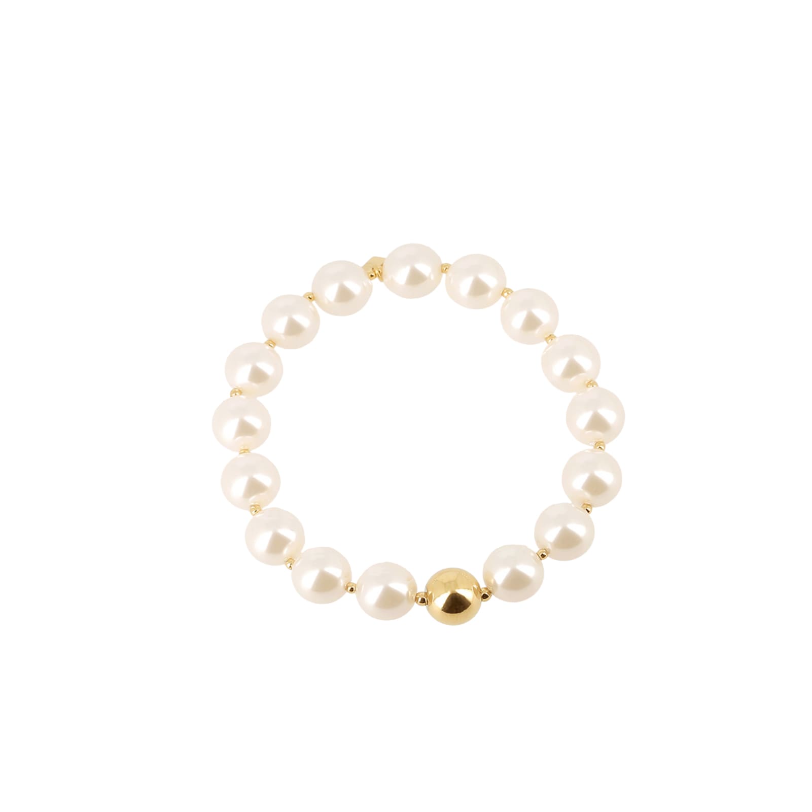Bracciale elastico da donna ZAG Bijoux in acciaio e perle elastico