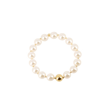 Bracciale elastico da donna ZAG Bijoux in acciaio e perle elastico