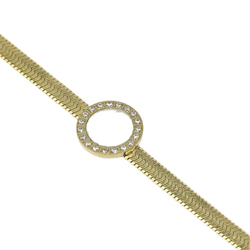 Bracciale donna ZAG Bijoux in acciaio dorato catena snake Regolabile 15-18 cm