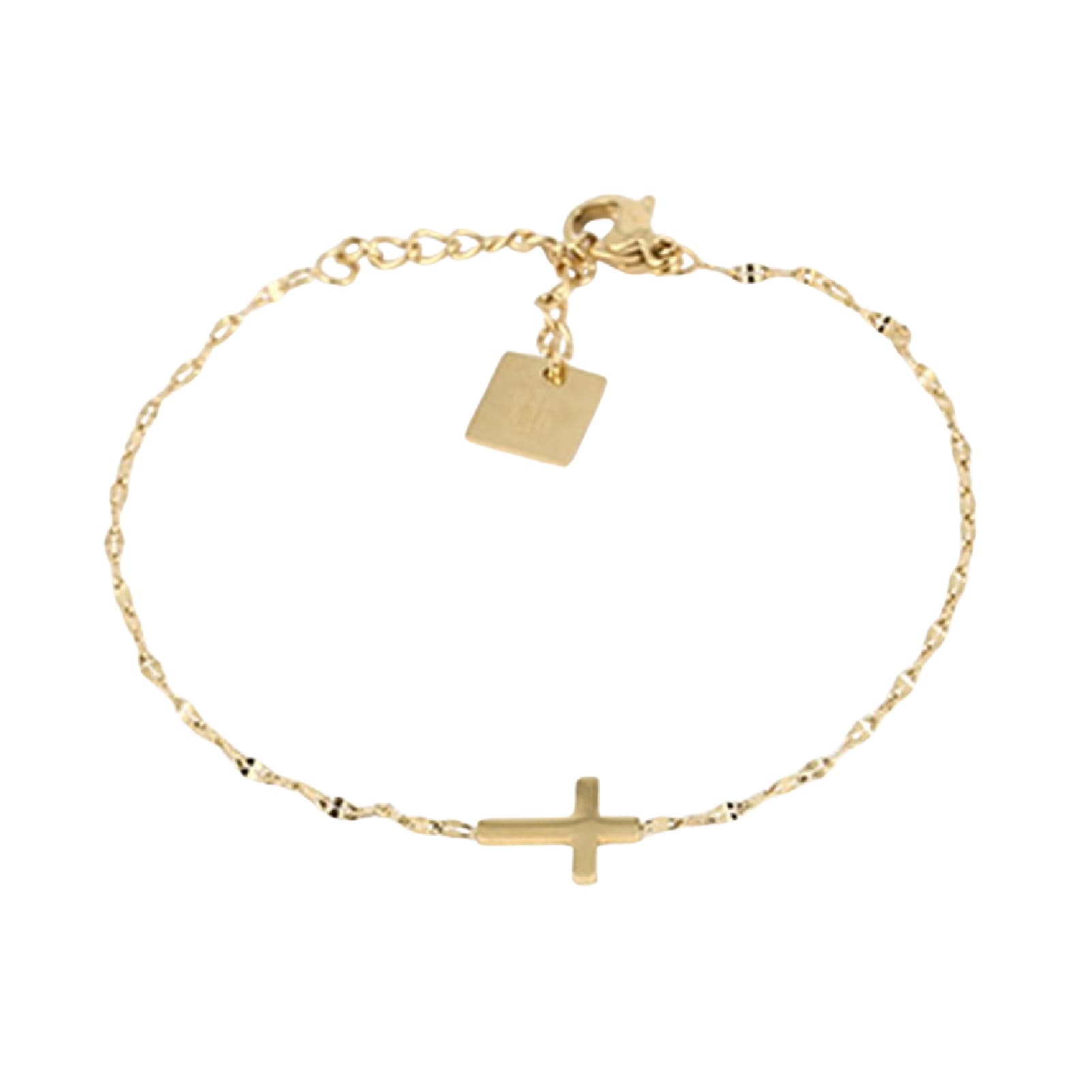 Bracciale da donna ZAG Bijoux Simple in acciaio dorato Regolabile 15-18 cm