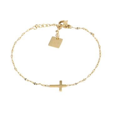 Bracciale da donna ZAG Bijoux Simple in acciaio dorato Regolabile 15-18 cm