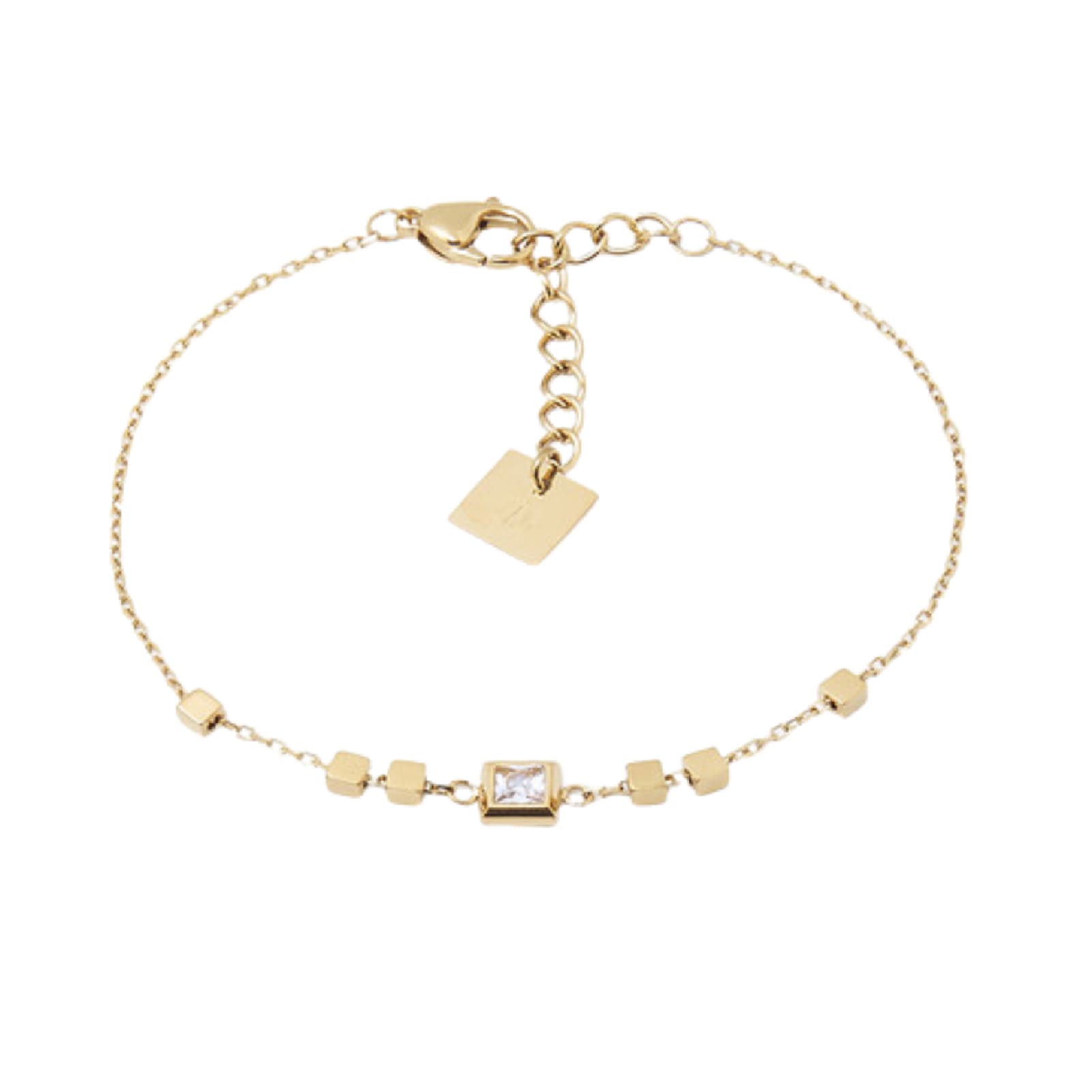 Bracciale da donna ZAG Bijoux Broome in acciaio dorato Regolabile 15-18 cm
