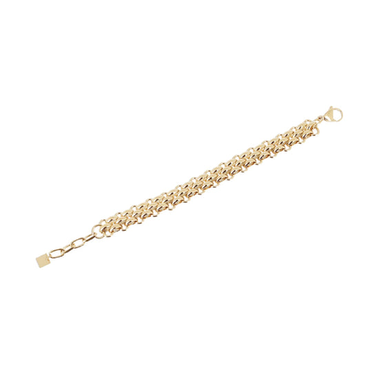 Bracciale spesso donna ZAG Bijoux Axelle in acciaio dorato Regolabile 17-18,5 cm