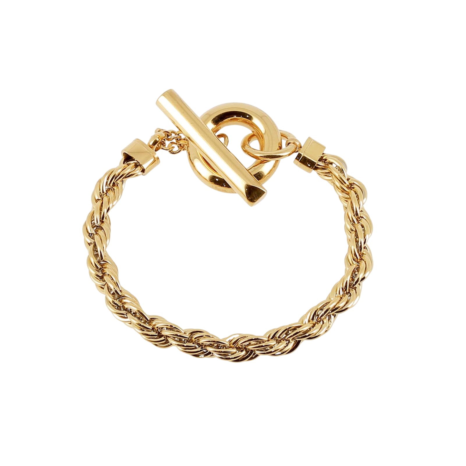Bracciale da donna ZAG Bijoux Chain in acciaio dorato 17 cm