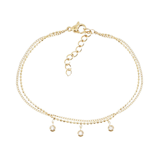 Bracciale da donna ZAG Bijoux Multi in acciaio dorato Regolabile 15-18 cm