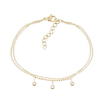 Bracciale da donna ZAG Bijoux Multi in acciaio dorato Regolabile 15-18 cm