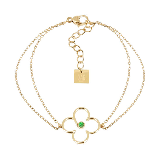 Bracciale catena da donna ZAG Bijoux in acciaio dorato Regolabile 15-18 cm