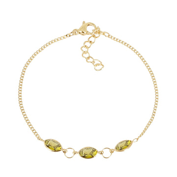 Bracciale donna ZAG Bijoux in acciaio dorato con zirconi Regolabile 17-18,5 cm