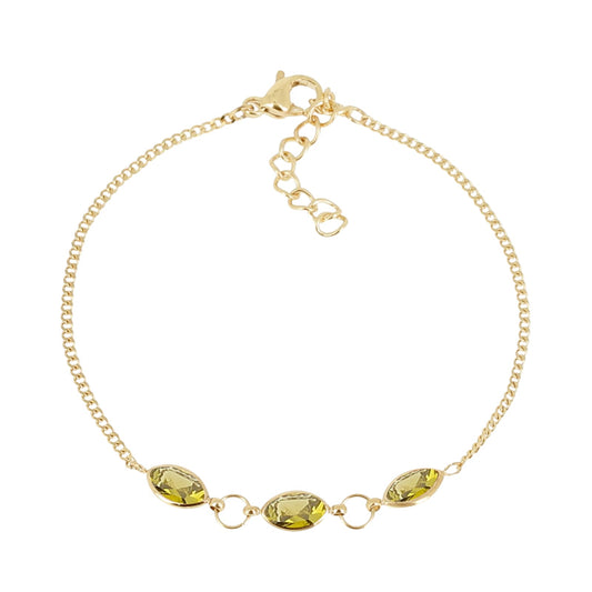 Bracciale donna ZAG Bijoux in acciaio dorato con zirconi Regolabile 17-18,5 cm