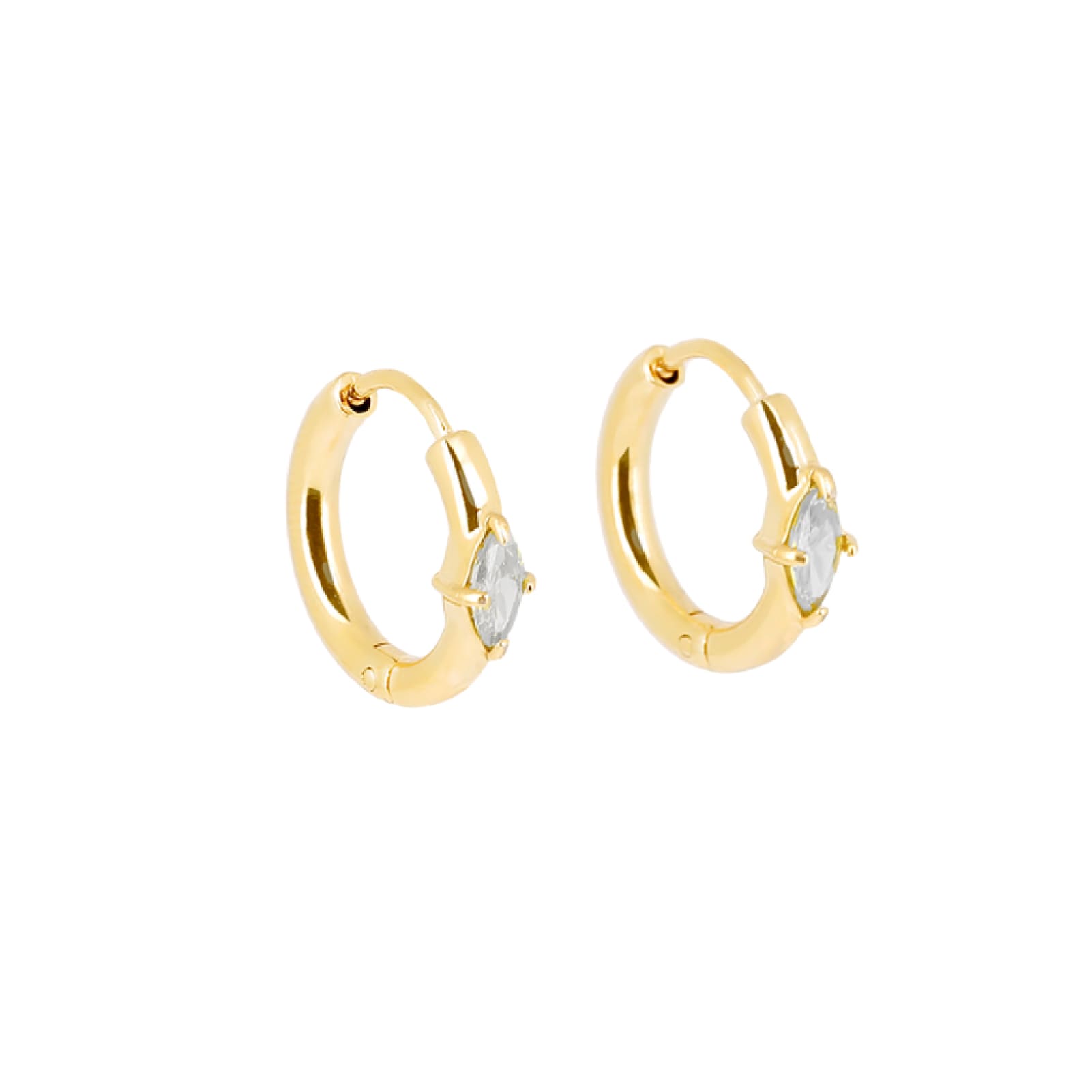 Orecchini donna ZAG Bijoux in acciaio dorato con zirconi MISURA UNICA