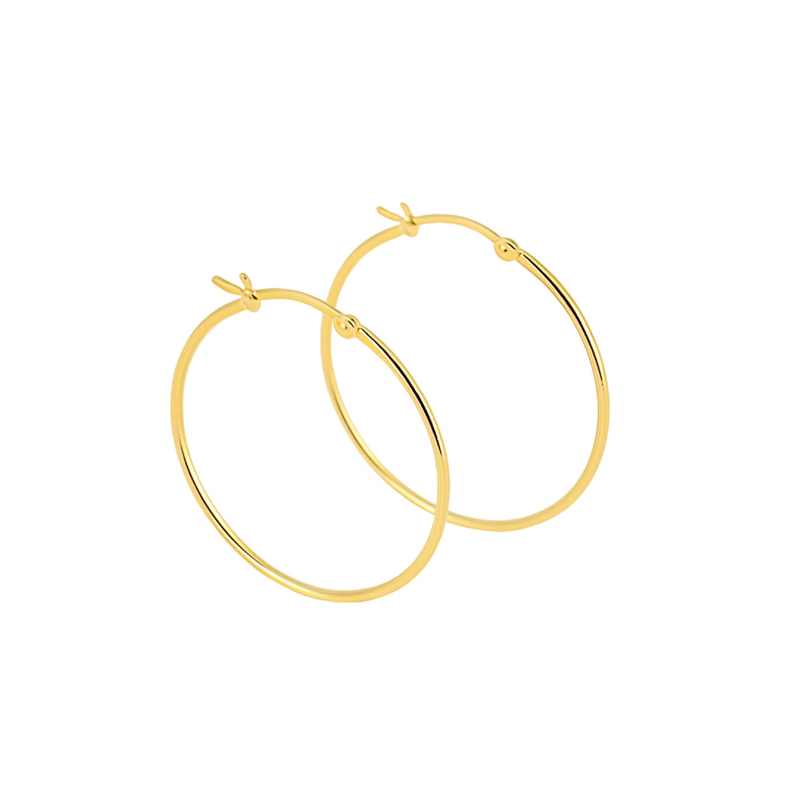 Orecchini cerchio ZAG Bijoux acciaio dorato 4X60mm MISURA UNICA