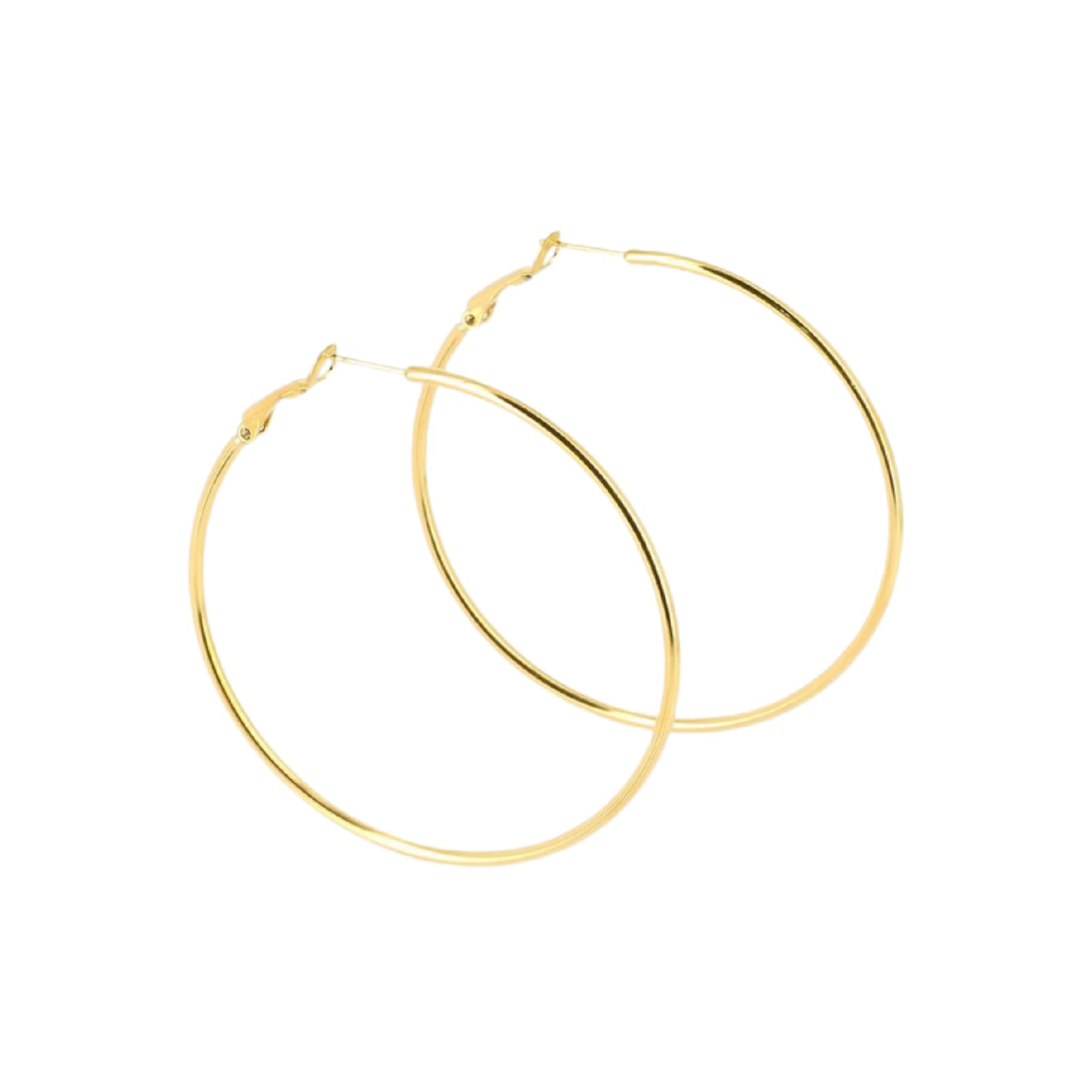 Orecchini a cerchio ZAG Bijoux acciaio dorato 2X60mm MISURA UNICA