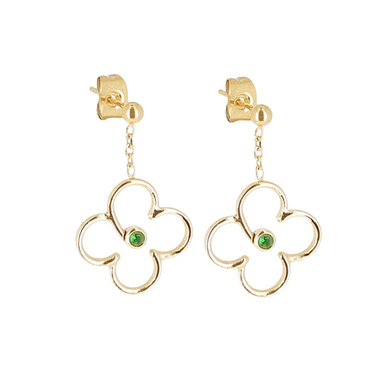 Orecchini ZAG Bijoux Long in acciaio dorato con zirconi MISURA UNICA