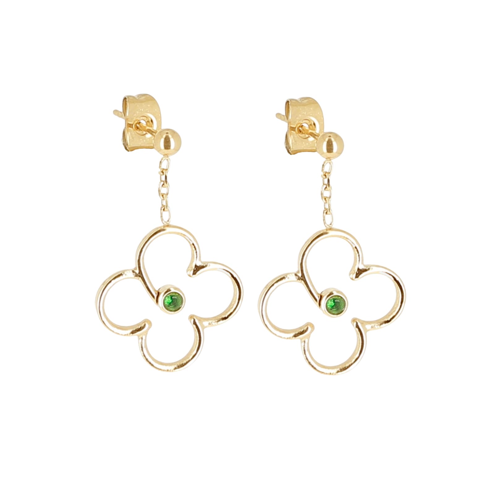 Orecchini ZAG Bijoux Long in acciaio dorato con zirconi MISURA UNICA