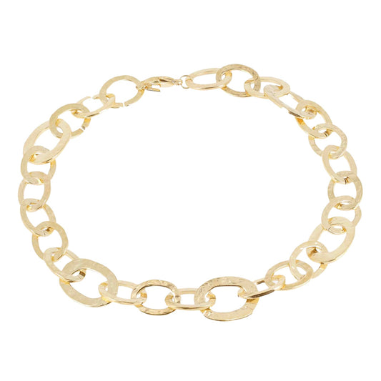 Collana girocollo ZAG Bijoux acciaio dorato maglie a cerchio MISURA UNICA