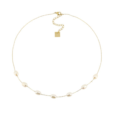 Collana con madreperla ZAG Bijoux Amelia acciaio dorato MISURA UNICA