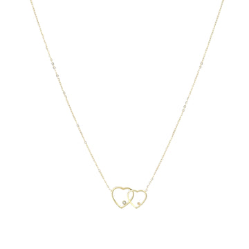 Collana da donna ZAG Bijoux in acciaio dorato con cuori MISURA UNICA