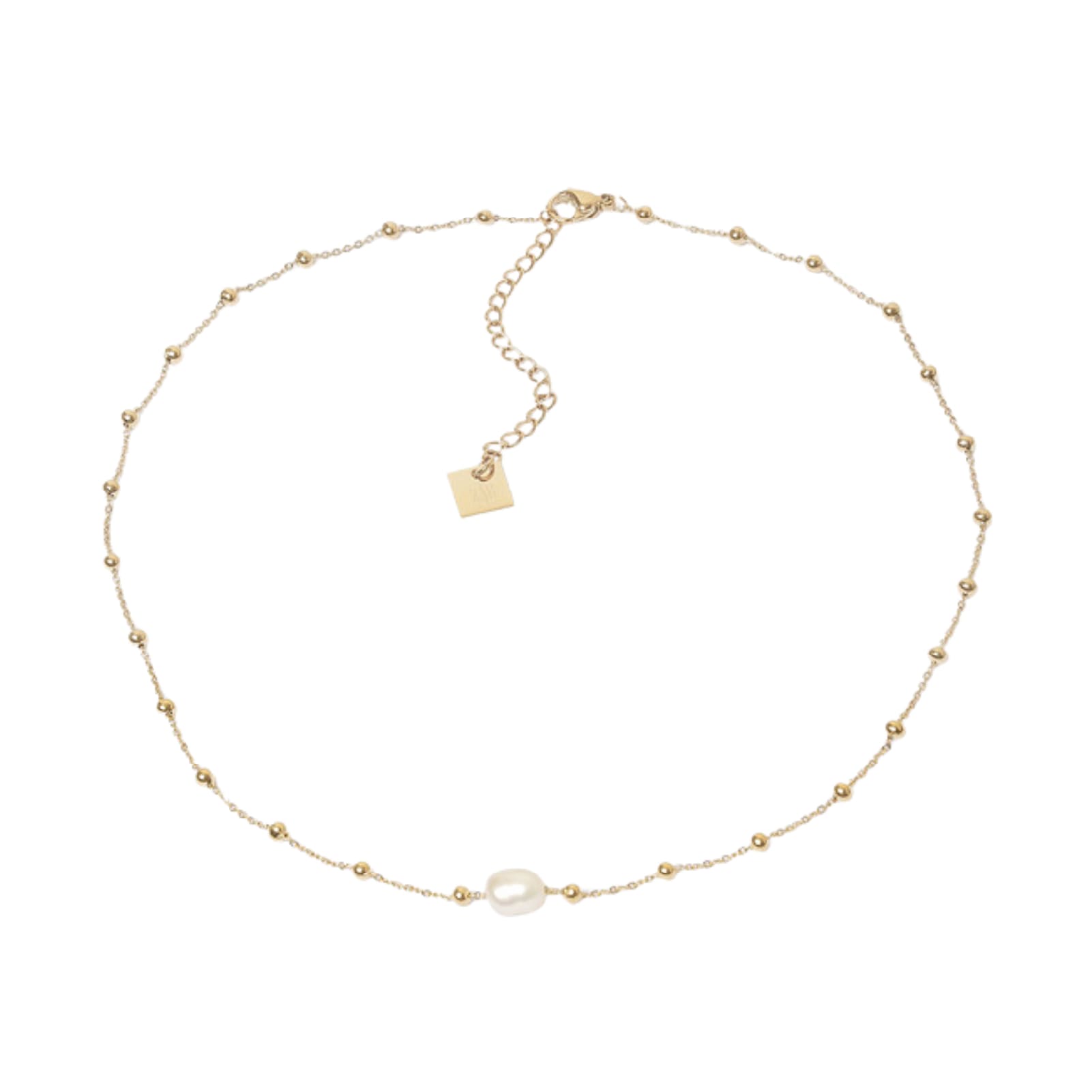 Collana girocollo con perla ZAG Bijoux Izia acciaio dorato MISURA UNICA