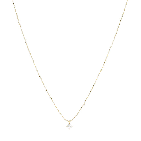 Collana con punto luce ZAG Bijoux Serena in acciaio dorato MISURA UNICA