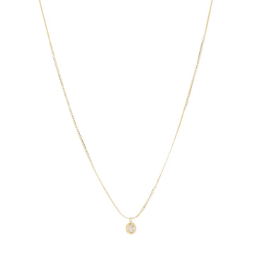 Collana con punto luce ZAG Bijoux Simple in acciaio dorato MISURA UNICA