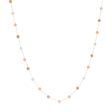 Collana girocollo ZAG Bijoux acciaio oro pietre naturali nude MISURA UNICA
