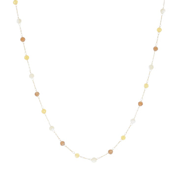 Collana girocollo ZAG Bijoux acciaio oro con pietre gialle MISURA UNICA