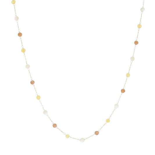 Collana girocollo ZAG Bijoux acciaio oro con pietre gialle MISURA UNICA