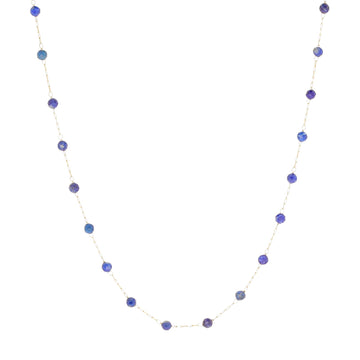 Collana girocollo ZAG Bijoux acciaio oro con lapislazzuli MISURA UNICA
