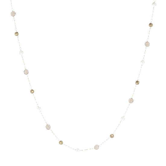 Collana girocollo ZAG Bijoux in acciaio dorato con quarzo MISURA UNICA
