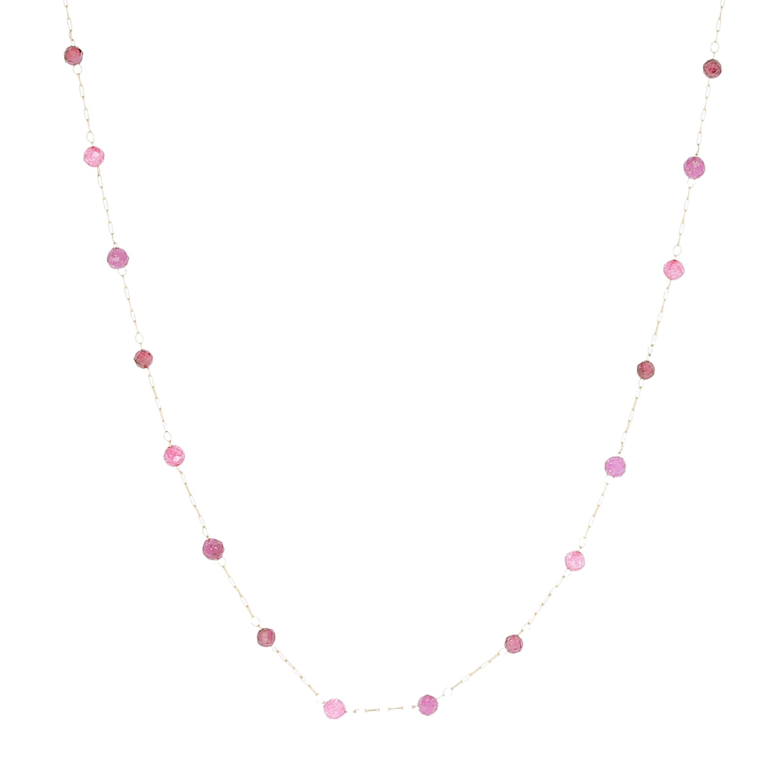 Collana girocollo ZAG Bijoux acciaio dorato con pietre rosa MISURA UNICA
