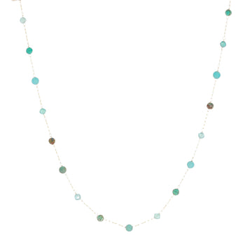 Collana girocollo ZAG Bijoux in acciaio dorato con apatite MISURA UNICA