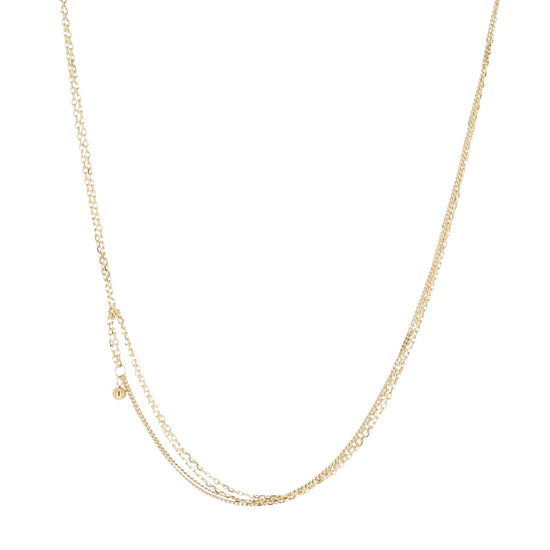 Collana multifilo da donna ZAG Bijoux in acciaio dorato MISURA UNICA