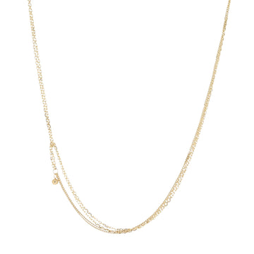 Collana multifilo da donna ZAG Bijoux in acciaio dorato MISURA UNICA
