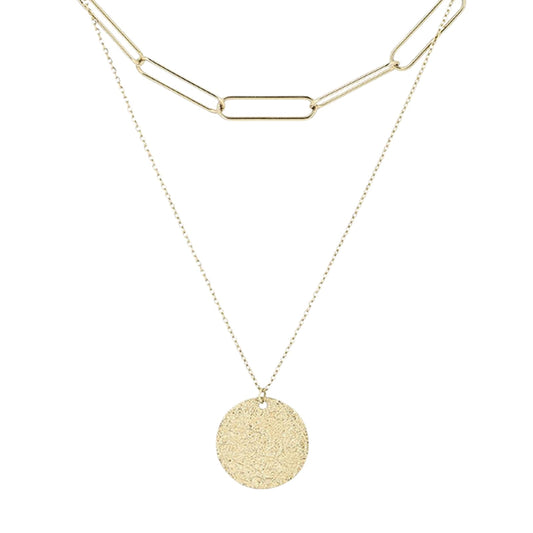 Collana girocollo ZAG Bijoux doppia catena in acciaio dorato MISURA UNICA