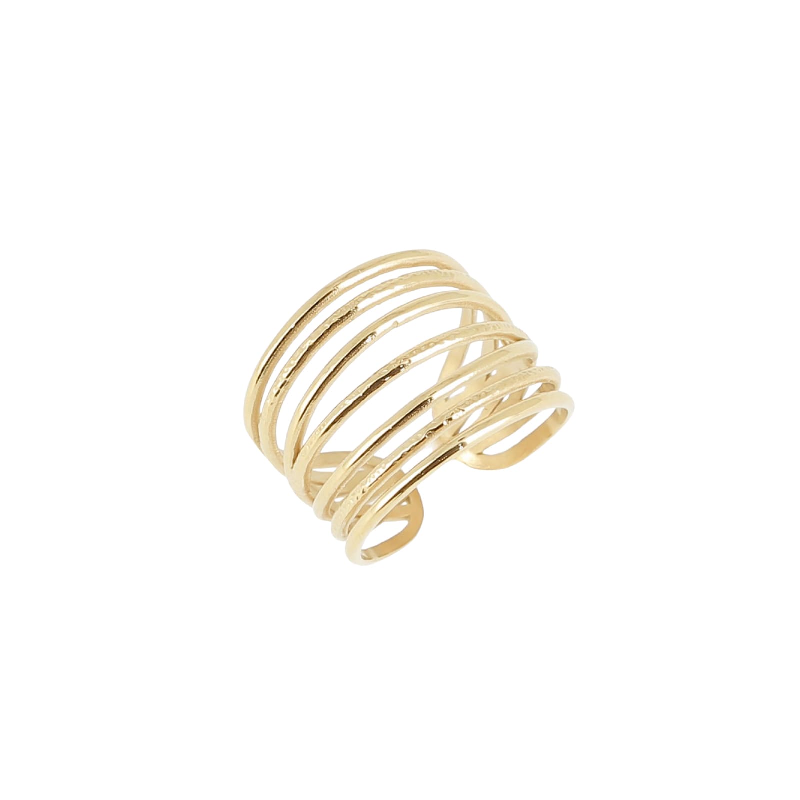 Anello aperto da donna ZAG Bijoux Gio in acciaio dorato Regolabile dalla 12 alla 18