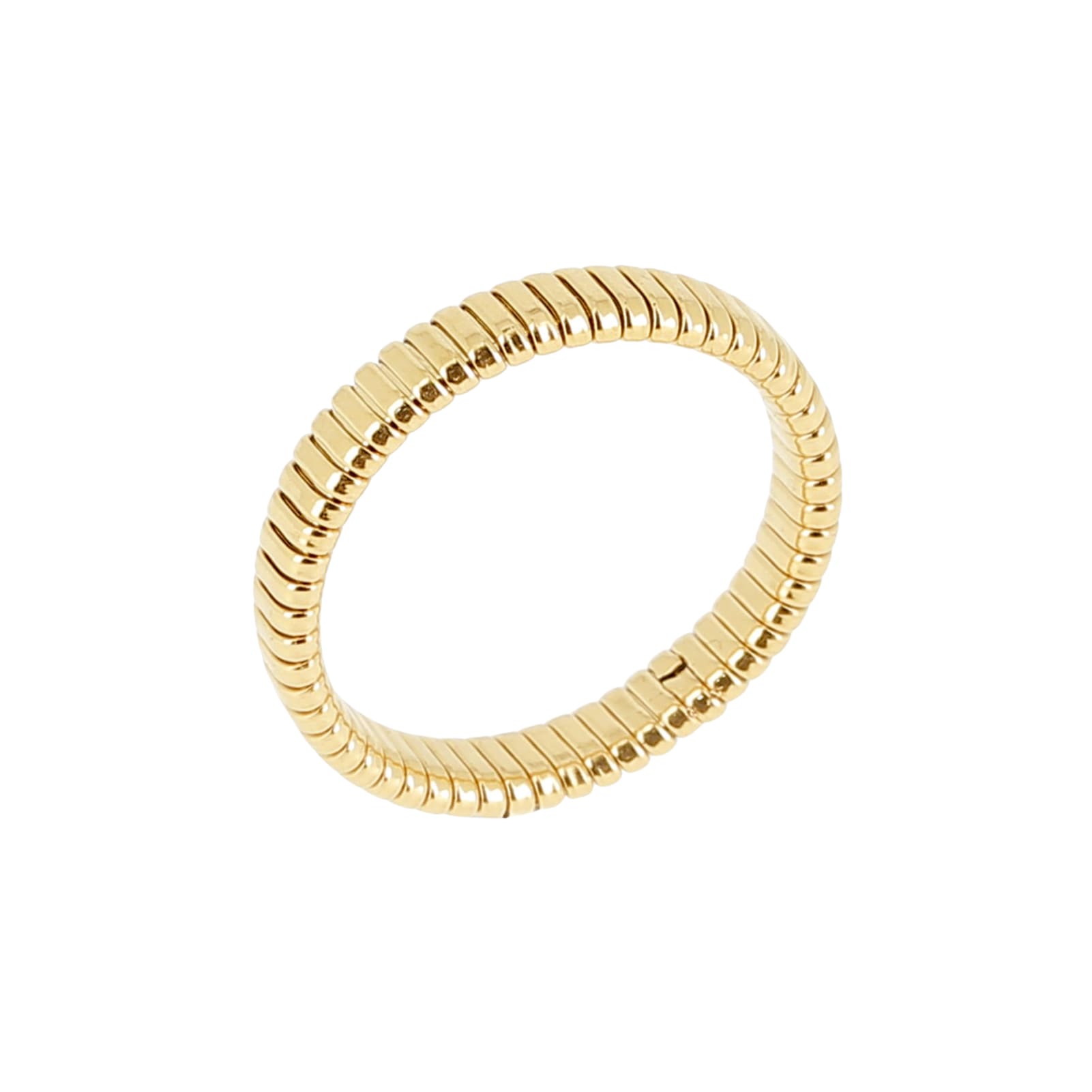 Anello rigato da donna ZAG Bijoux Micro in acciaio dorato 16