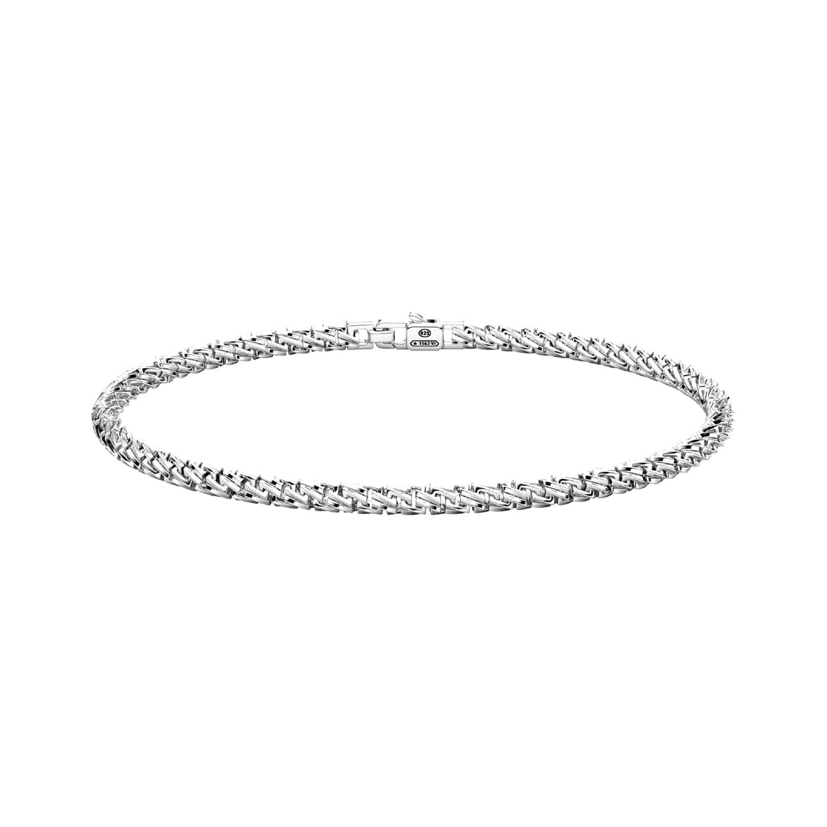 Bracciale catena Zancan Insignia 925 da uomo in argento 21 cm