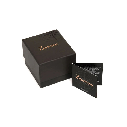 Bracciale catena Zancan in argento con targa oro da uomo 21 cm