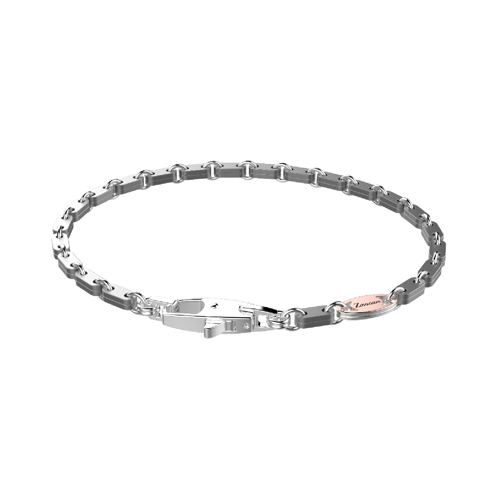Bracciale catena da uomo Zancan Eternity light  in titanio 21 cm