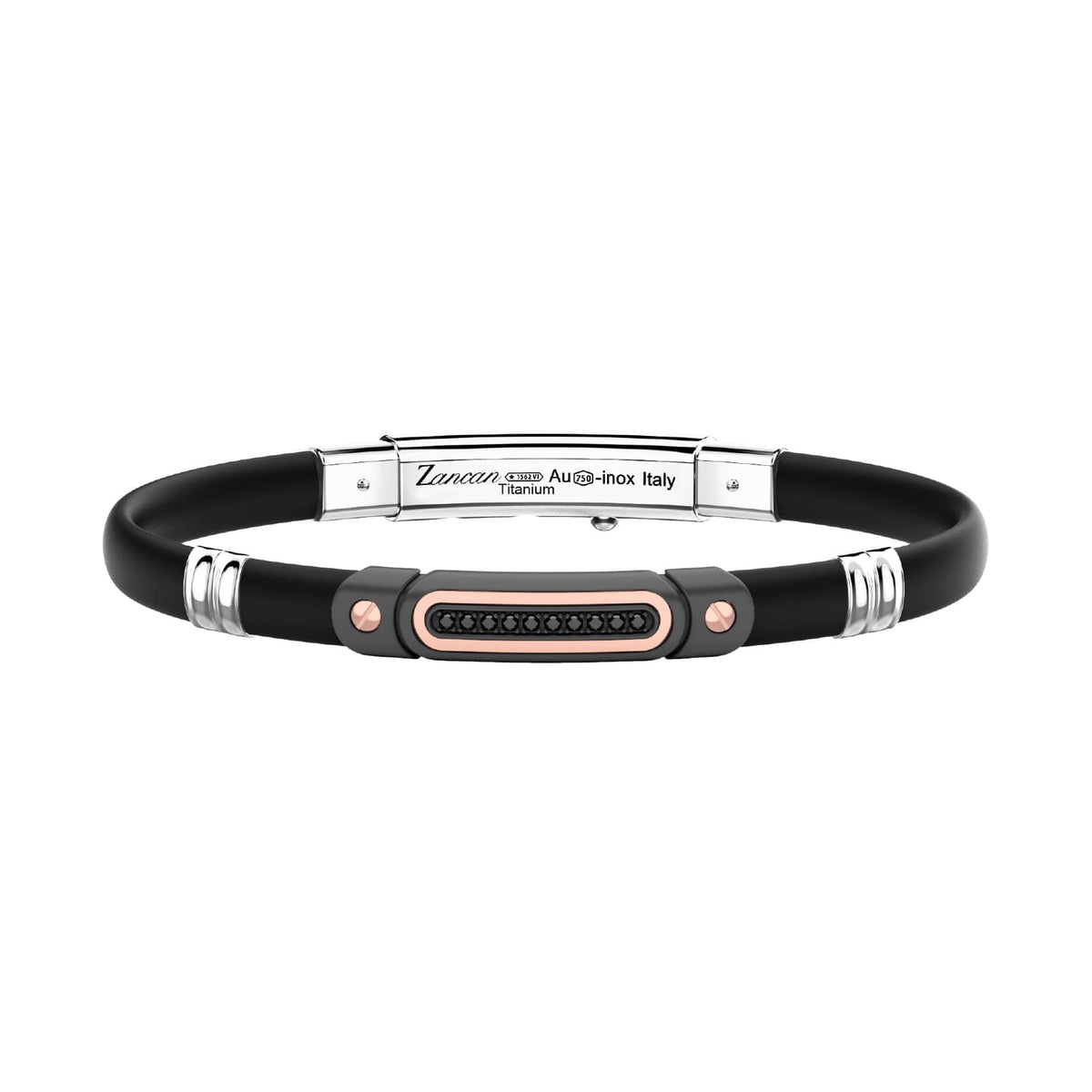 Bracciali in argento con pietra Zancan uomo