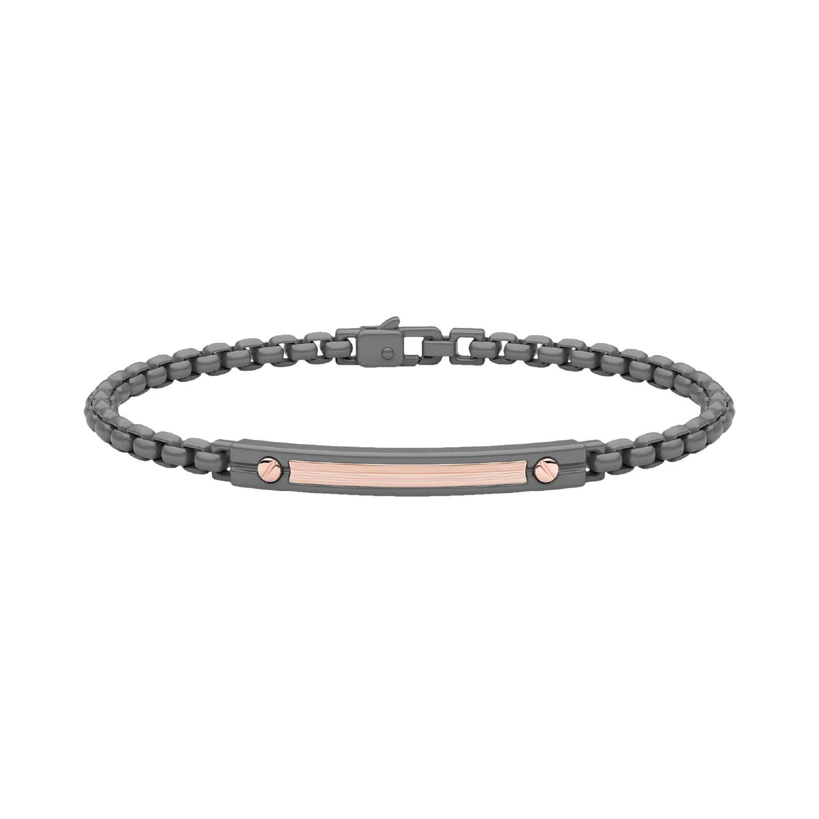 Bracciale catena da uomo Zancan Eternity in titanio dettagli 21 cm
