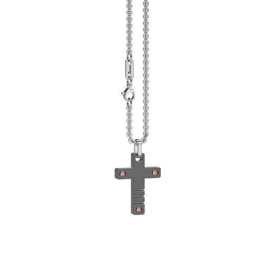 Collana girocollo da uomo Zancan Eternity Light  in titanio MISURA UNICA