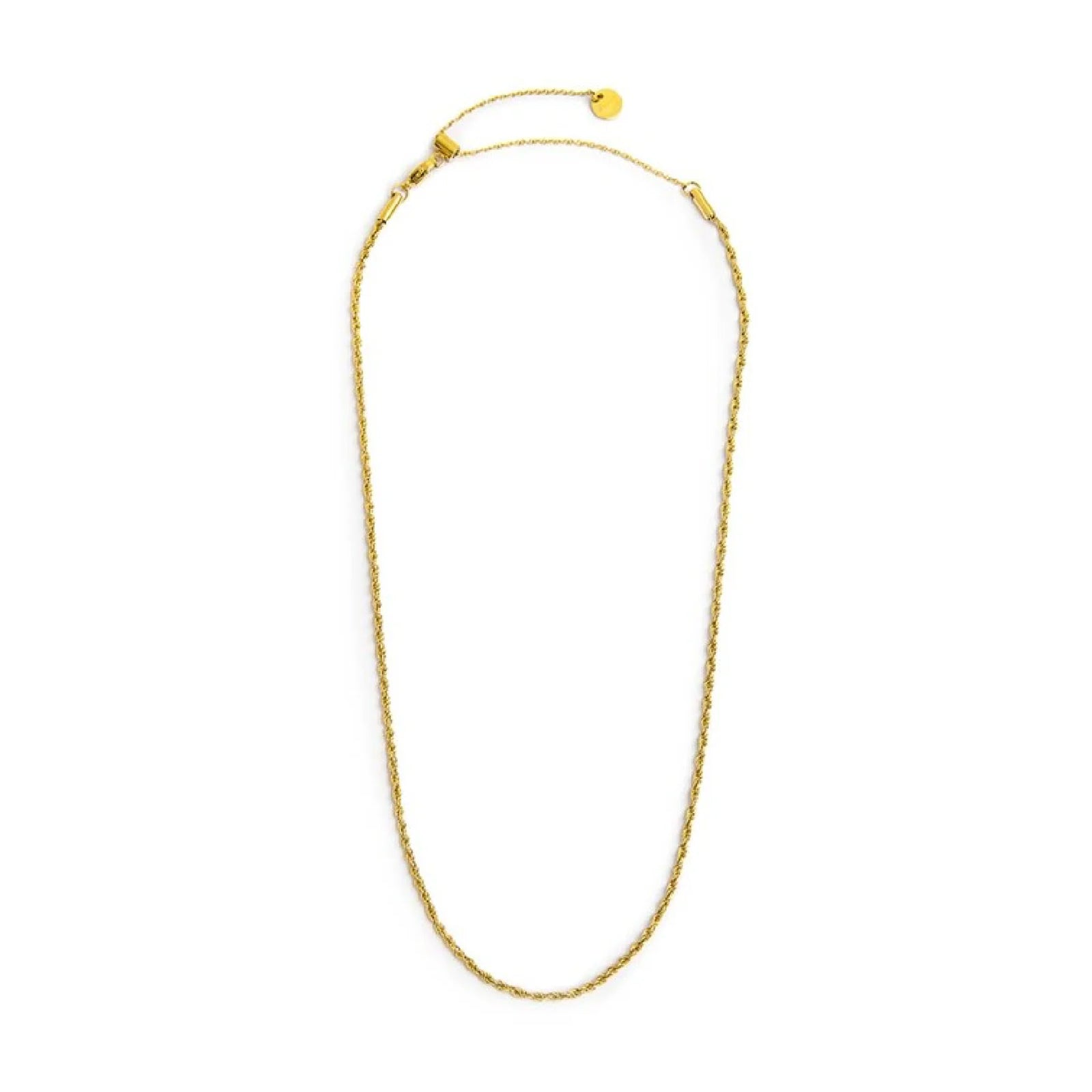 Collana girocollo Marlù Vision da donna acciaio dorato a corda di 2 mm collana