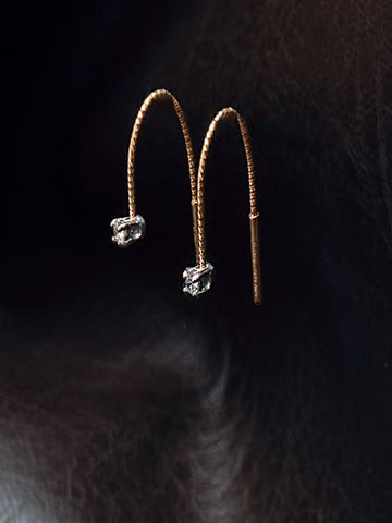 Orecchini MagicWWire in oro 18kt e diamanti da donna