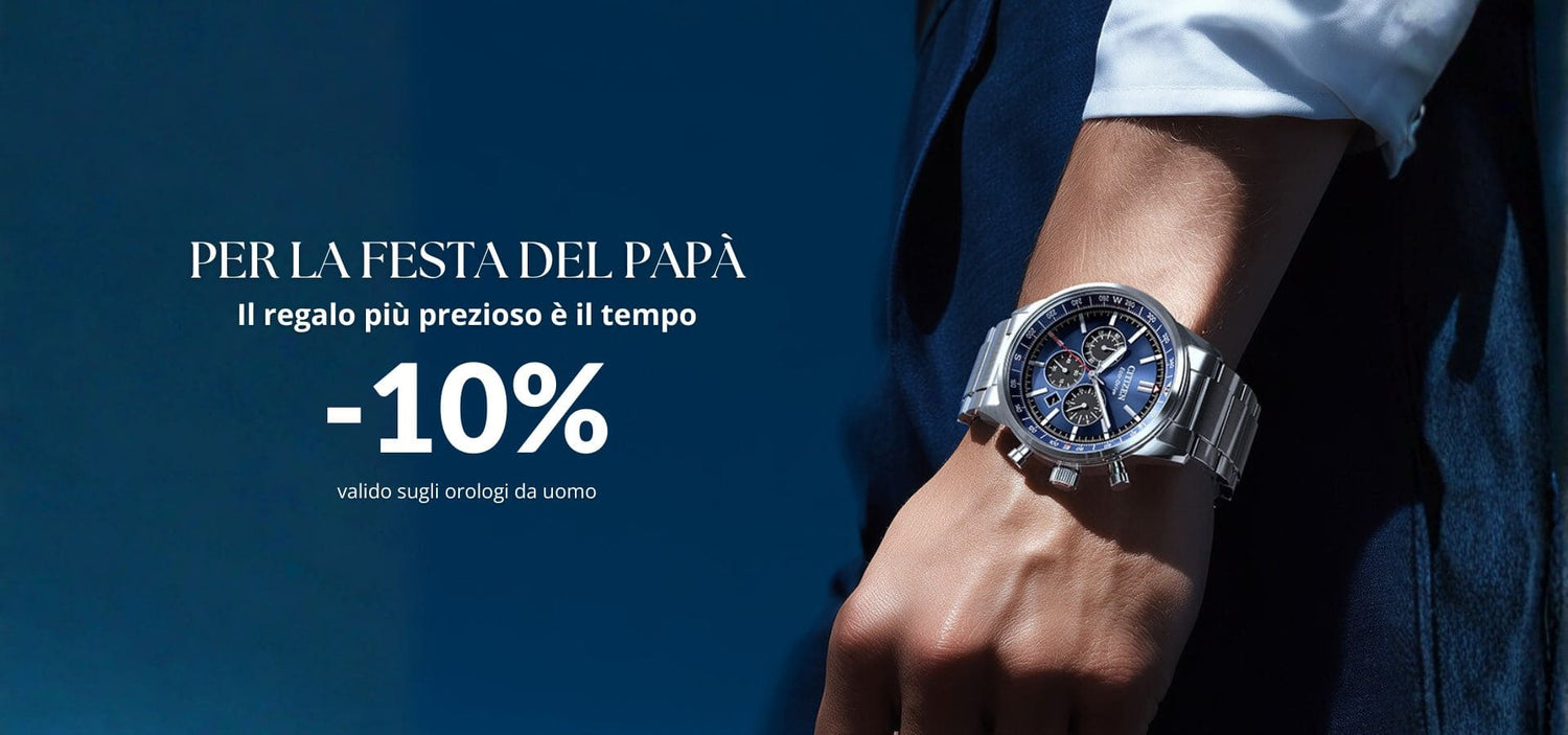 Promo festa del papà orologi uomo -10%