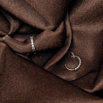 Orecchini a cerchio Pandora con zirconi