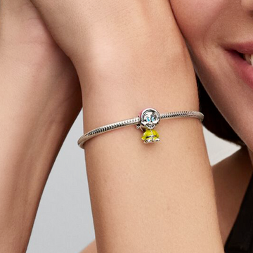 Charm Pandora in argento rappresenta Cucciolo di Biancaneve