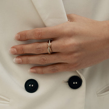 Anello Rubinia filodellavita con diamanti