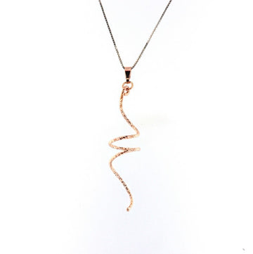 Collana da donna Fraboso in argento bicolor rosé pendente